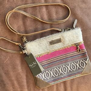 Myra Bag Pink and Cream Crossbody